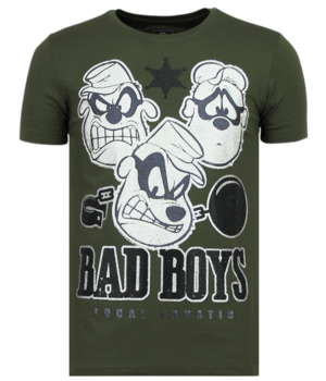 Local Fanatic Beagle Boys - Grappige T shirt Mannen - 6319G - Groen