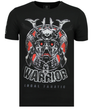 Local Fanatic Savage Samurai - Merk T shirt Heren - 6327Z - Zwart