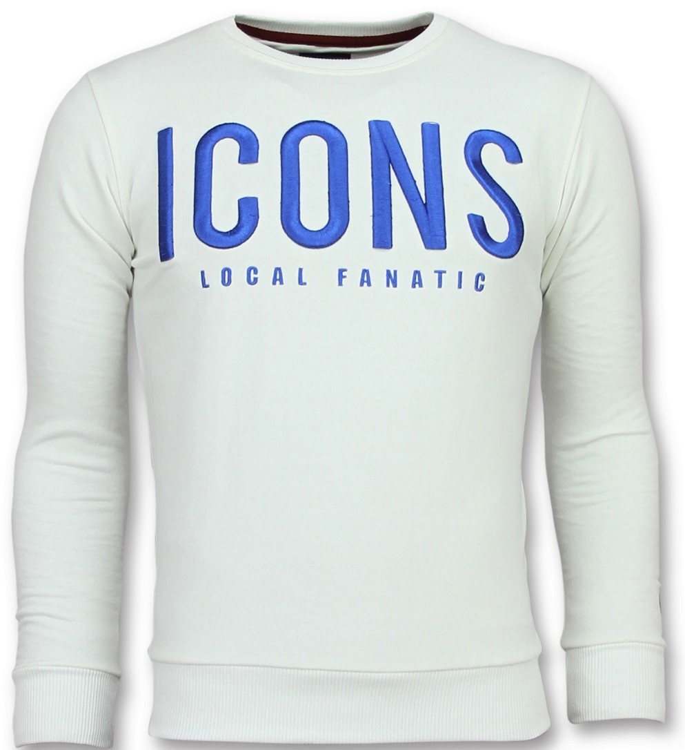 Local Fanatic Icons Leuke En Mooie Sweater Heren 6349W Wit local fanatic kopen in de aanbieding Local Fanatic Icons Leuke En Mooie Sweater Heren 6349W Wit local fanatic kopen in de aanbieding