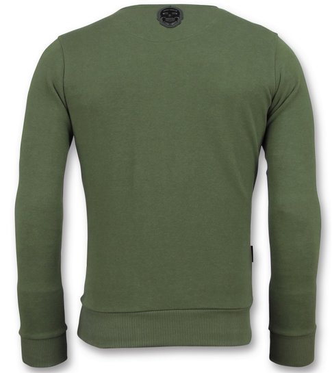 Local Fanatic ICONS Block - Sweater Mannen - 6355G - Groen