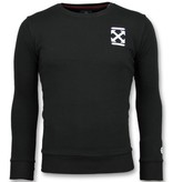 Local Fanatic Off Cross - Luxe Sweater Mannen - 6356Z - Zwart