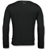 Local Fanatic Sportline Wolf - Stoere Sweater Mannen - 6357Z - Zwart