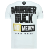 Local Fanatic Villain Duck - Strakke T shirt Heren - 6325W - Wit