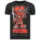 Psycho Mouse - Bedrukte T shirt Mannen - 6321Z - Zwart