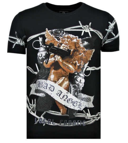 Local Fanatic Bad Angel - Exclusief T shirt Heren - 6318N - Navy