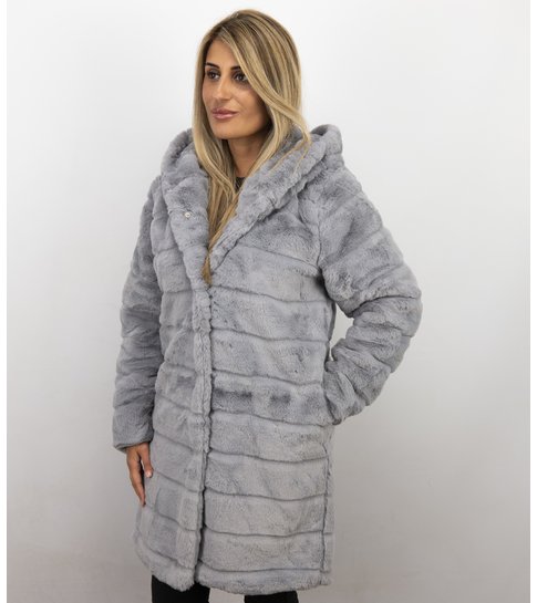 Gentile Bellini Nep Bontjas Dames – Parka – Grijs