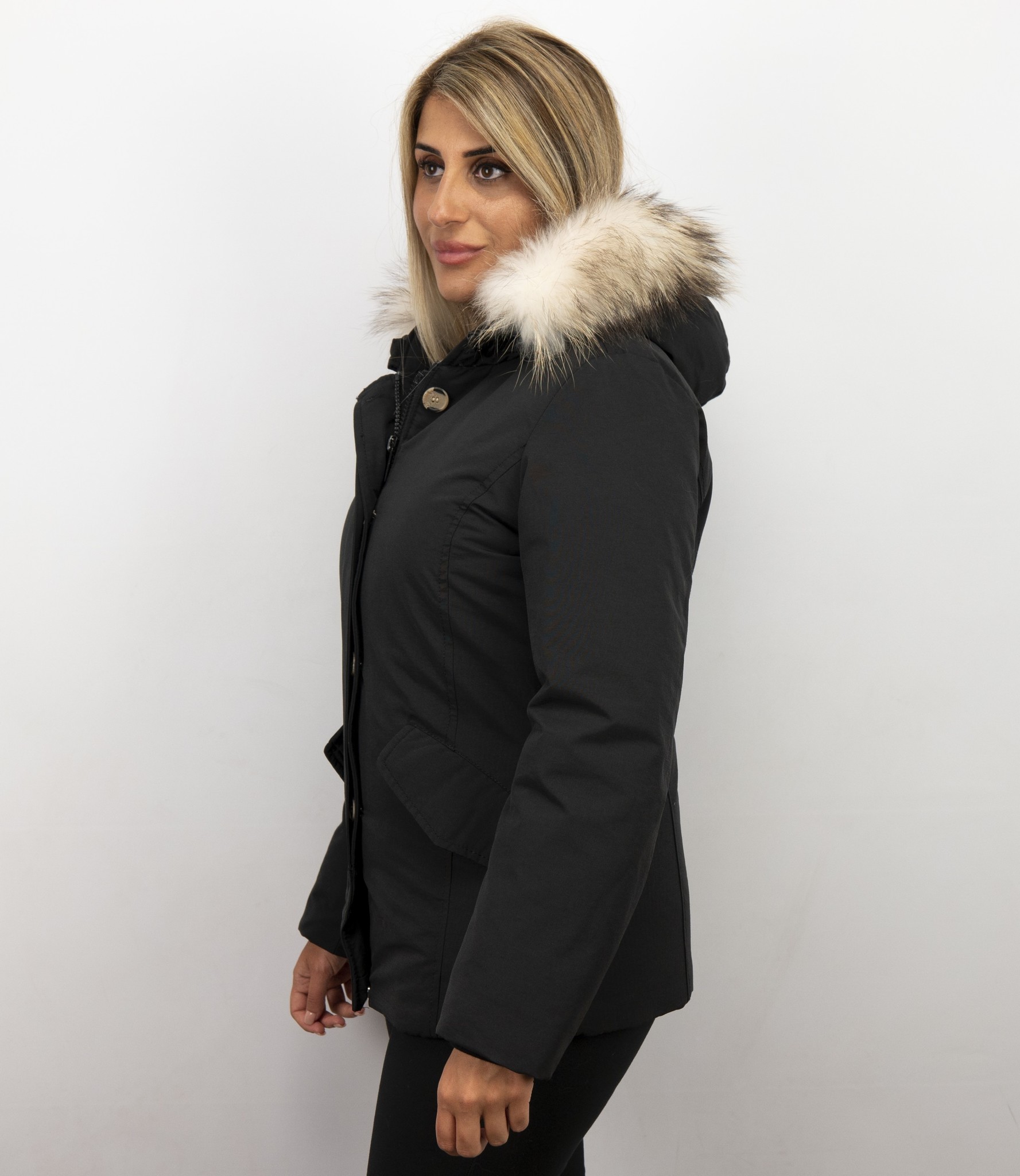 beven Interactie Op de een of andere manier Winterjas zwart | Winterjas | Parka winterjas dames | - Style Italy