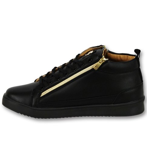 Cash Money Heren Sneaker Bee Black Gold V2- CMS98 -Zwart