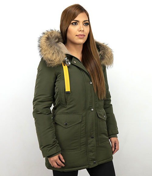 lange dames parka jas