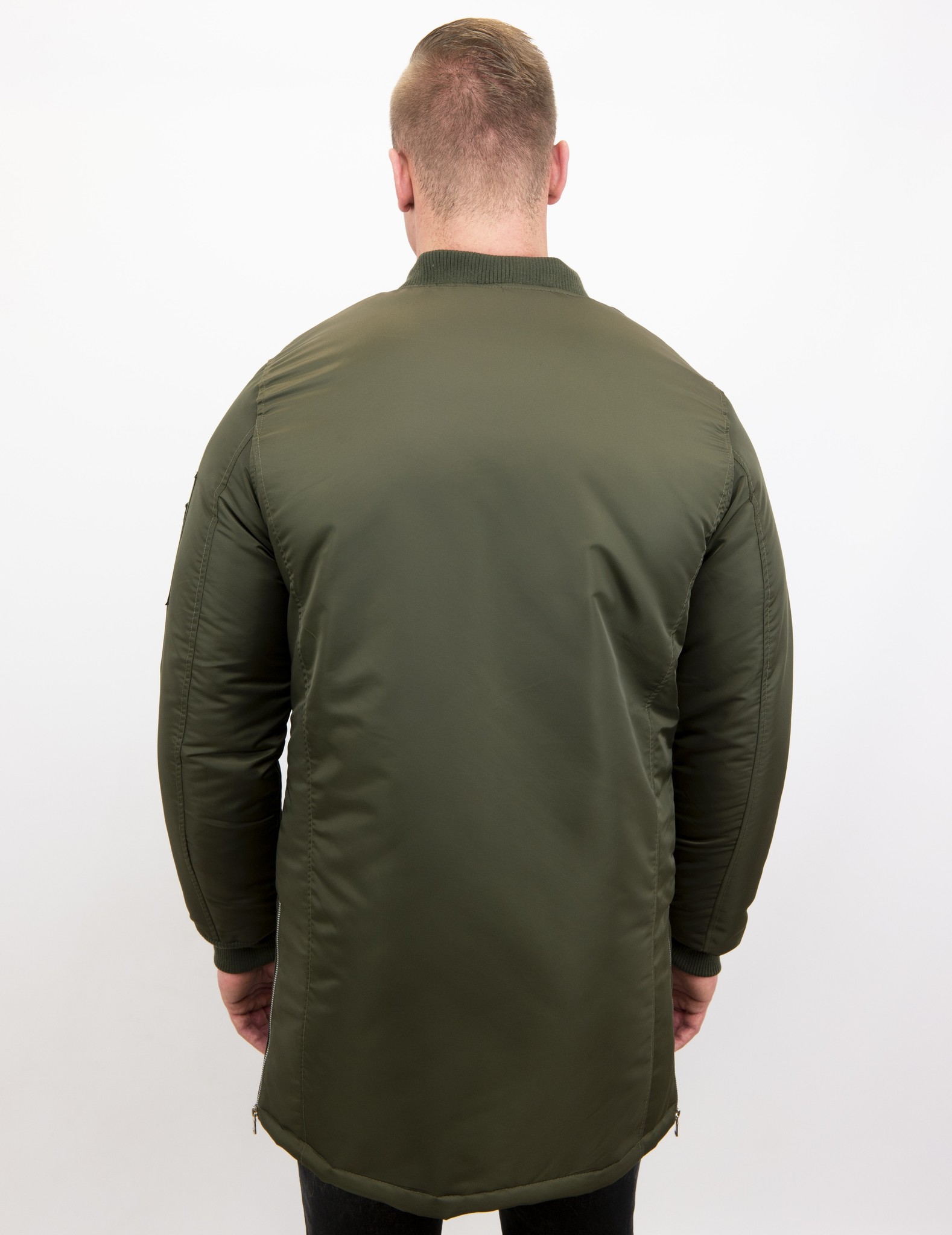 Winterjassen Biker Winterjas Parka Urban Bomber Jack Groen Winterjassen Biker Winterjas Parka Urban Bomber Jack Groen