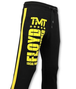 Local Fanatic Exclusieve Trainingsbroek  Heren - Floyd Mayweather Sweatpants - Zwart