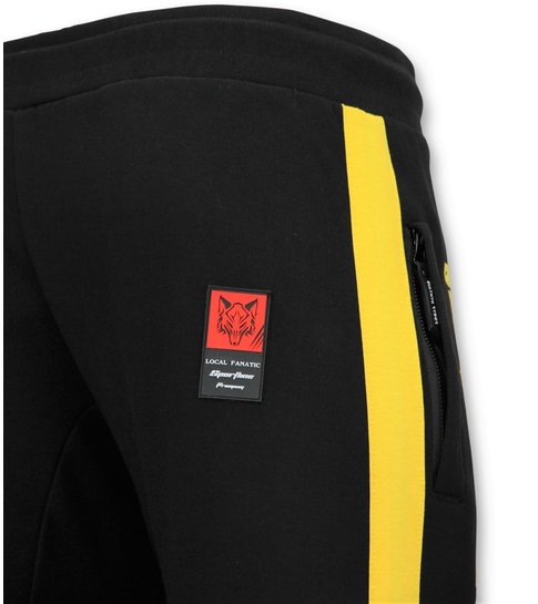 Local Fanatic Exclusieve Trainingsbroek  Heren - Floyd Mayweather Sweatpants - Zwart