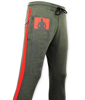 Local Fanatic Exclusieve  Sweatpants Heren - Mike Tyson Trainingsbroek - Groen