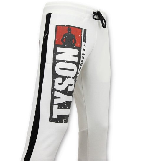 Local Fanatic Exclusieve Mannen Joggingbroek - Mike Tyson Boxing Club - Wit