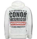 Local Fanatic Exclusieve Sportvest Heren - Conor Mcgregor Trainingsvest - Wit