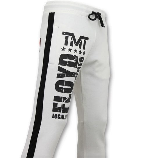 Local Fanatic Exclusieve Joggingpak Heren - TMT Floyd Mayweather Set - Wit