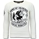 Rhinestones Sweater Heren - Sons of Anarchy Trui - Wit