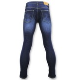 TRUE RISE Strakke Heren Jeans - Biker Jeans Mannen - 5029 - Blauw