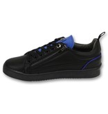 Cash Money Heren Sneakers - Maximus Black Blue - CMS97 - Zwart/Blauw