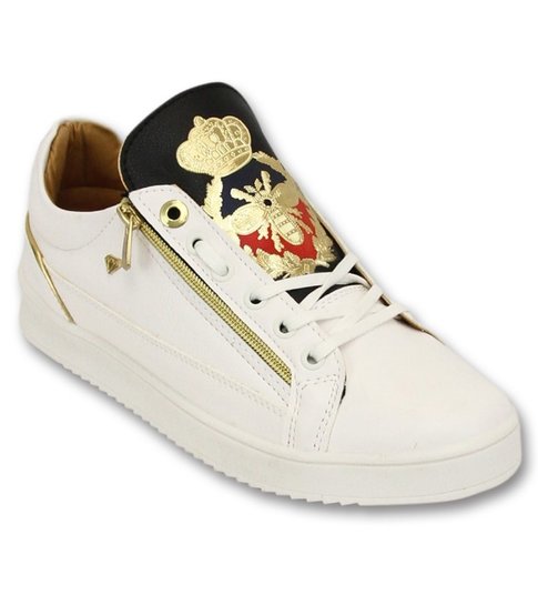 Cash Money Heren Sneakers - Prince White Black- CMS97 - Wit
