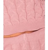 PARISIAN Cable Knit Long Sleeve Top & Legging Lounge Set  - Dames  - Roze