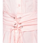 PARISIAN Long Sleeve Shirt Dress With  Belt - Dames - Roze