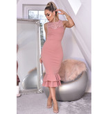 CATWALK Miranda Lace Fishtail Dress - Dames - Roze