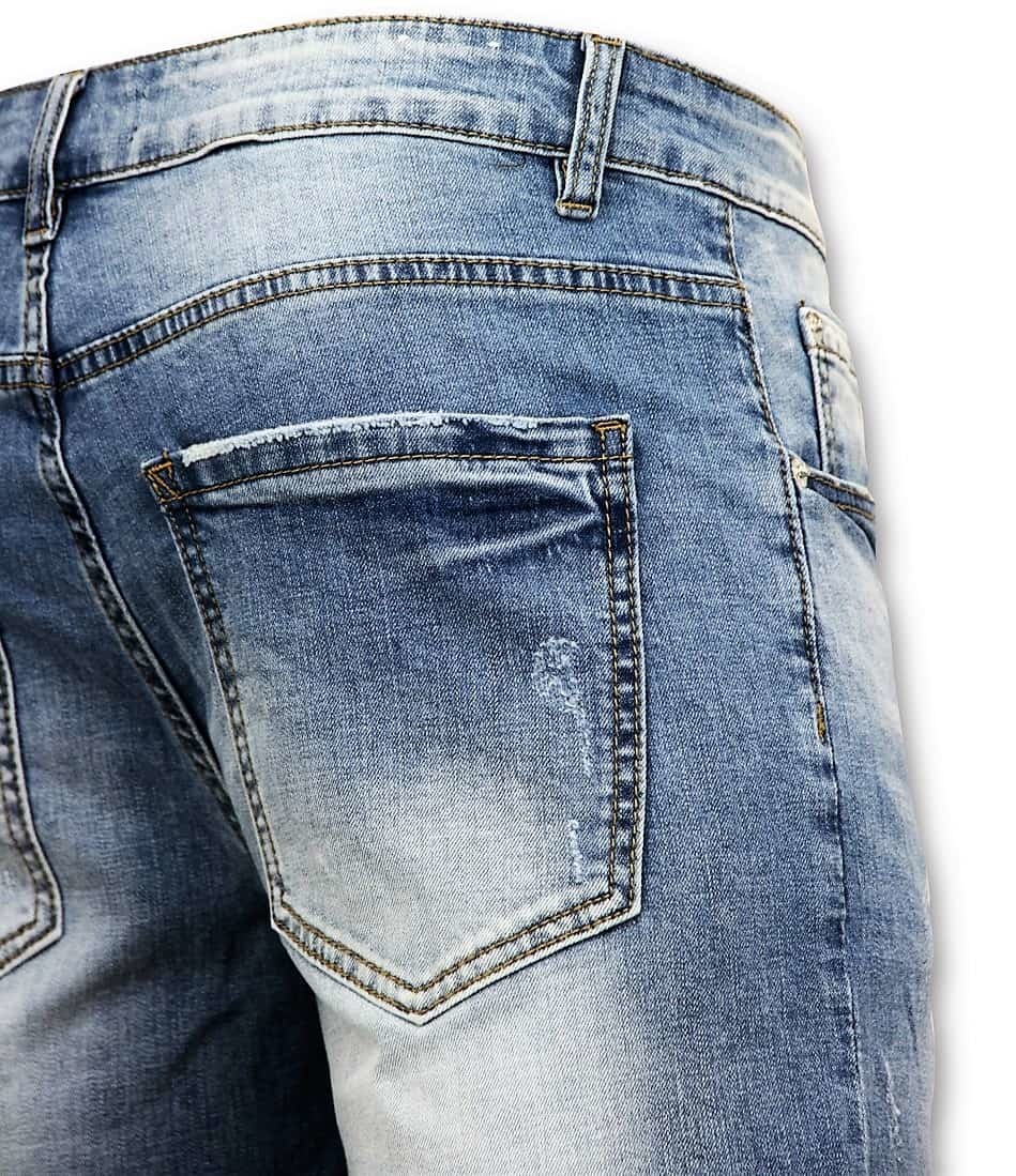 Correlaat Erfenis volume Korte Broek Heren | Gescheurde Jeans Short | - Style Italy