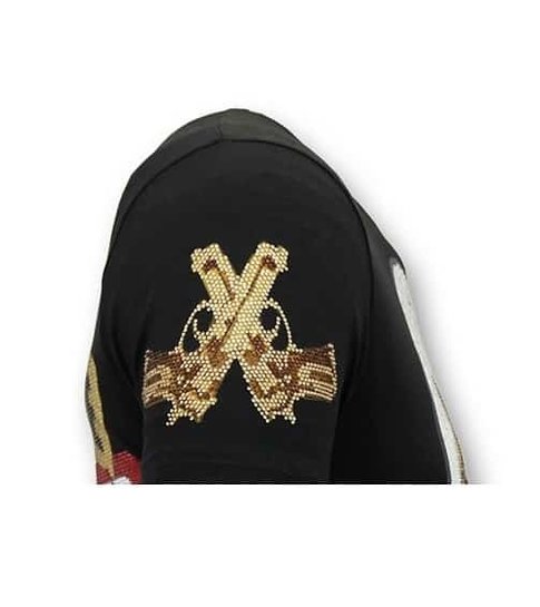 Local Fanatic Heren T shirt met Print - Trust No Bitch - Zwart