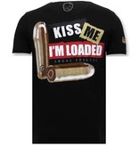 Local Fanatic Heren T shirt met Print - Trust No Bitch - Zwart