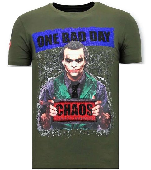 Local Fanatic Heren T-shirt Exclusief - The Joker Man - Groen