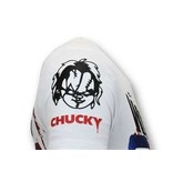Local Fanatic Exclusieve Heren T-shirt  - Chucky Childs Play - Wit