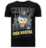 Local Fanatic Exclusief Heren T-shirt  - Cosa Nostra Mafioso - Zwart