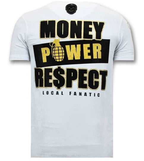 Local Fanatic Stoere Heren T-shirt  - Cosa Nostra Mafioso - Wit