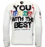 Local Fanatic Exclusieve Sweater Heren - Chucky Childs Play - Wit