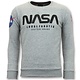 Exclusieve Sweater Heren - Nasa American Flag - Grijs