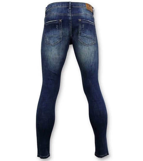 TRUE RISE Classic Basic Spijkerbroek Heren - D-3021 - Blauw