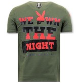 LF Stoere Heren T-shirt  - The Playtoy Mansion - Groen