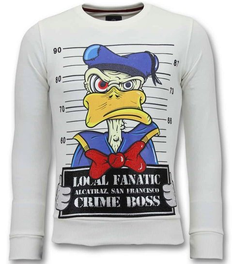 LF Exclusieve Sweater Heren - Alcatraz Prisoner - Wit