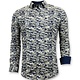 Luxe Design Overhemden Heren -  Digitale Print - 3043 - Blauw
