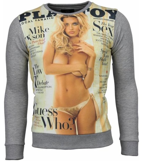 Local Fanatic Playtoy Rachel - Sweater - Grijs