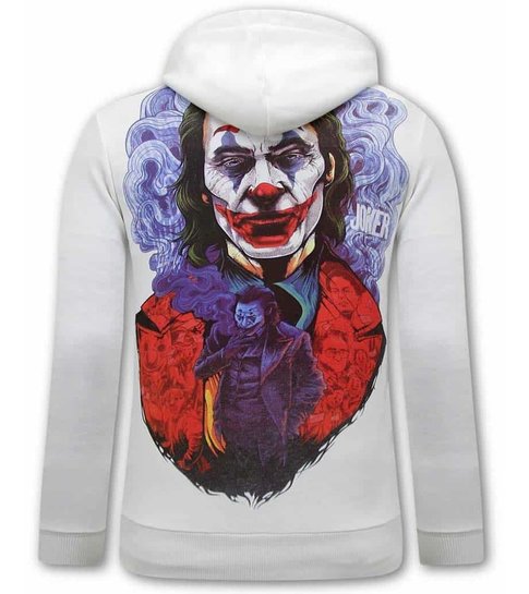 TONY BACKER Joker Hoodies Heren - Wit