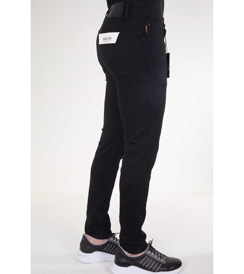 TRUE RISE Nette Heren Stretch Broek  - Slim Fit - 5412 - Zwart