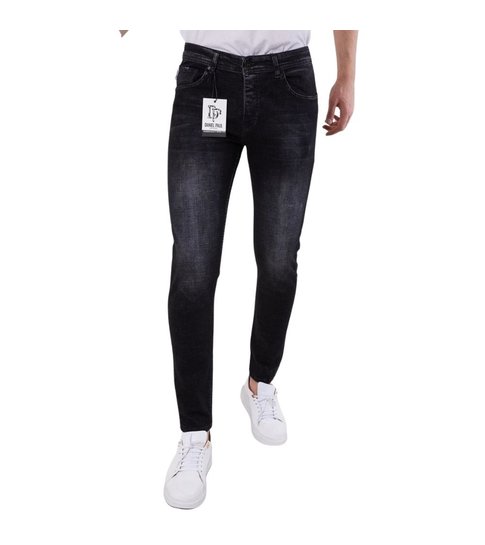 TRUE RISE Heren Jeans Slim Fit - 5508 - Zwart