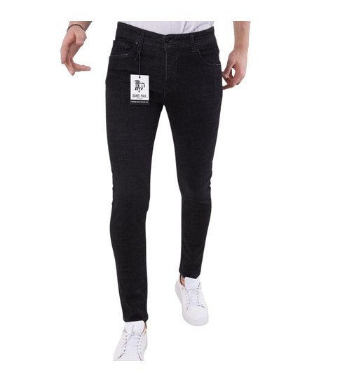 TRUE RISE Heren Jeans Slim Fit- 5509 - Zwart