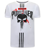 Local Fanatic Punisher T-shirt Heren - Wit