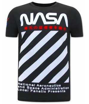 Local Fanatic NASA T-shirt Heren - Zwart