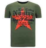 Local Fanatic Heren T-shirt King of Cocaines  - La Coka Nostra - Groen