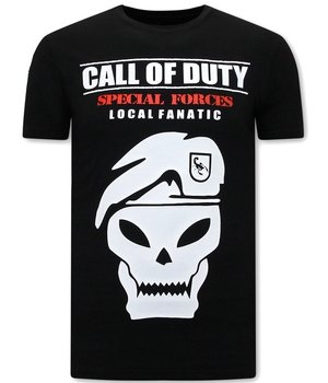 Local Fanatic Call of Duty T shirt - Zwart