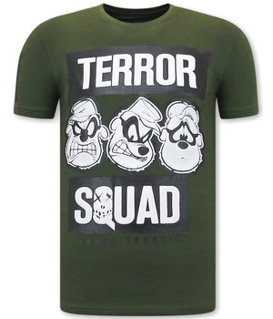 Local Fanatic T-shirt Heren met Opdruk - Beagle Boys Squad  - Groen